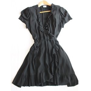 Sunday Best Aritzia Ruffle Wrap Dress,